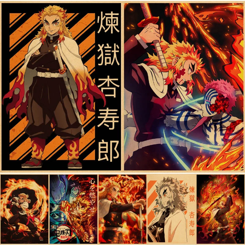 

Demon Slayer Mugen Train Wall posters paper schilderij art print Wall posters bilder decor house cuadros Wall posters bilder