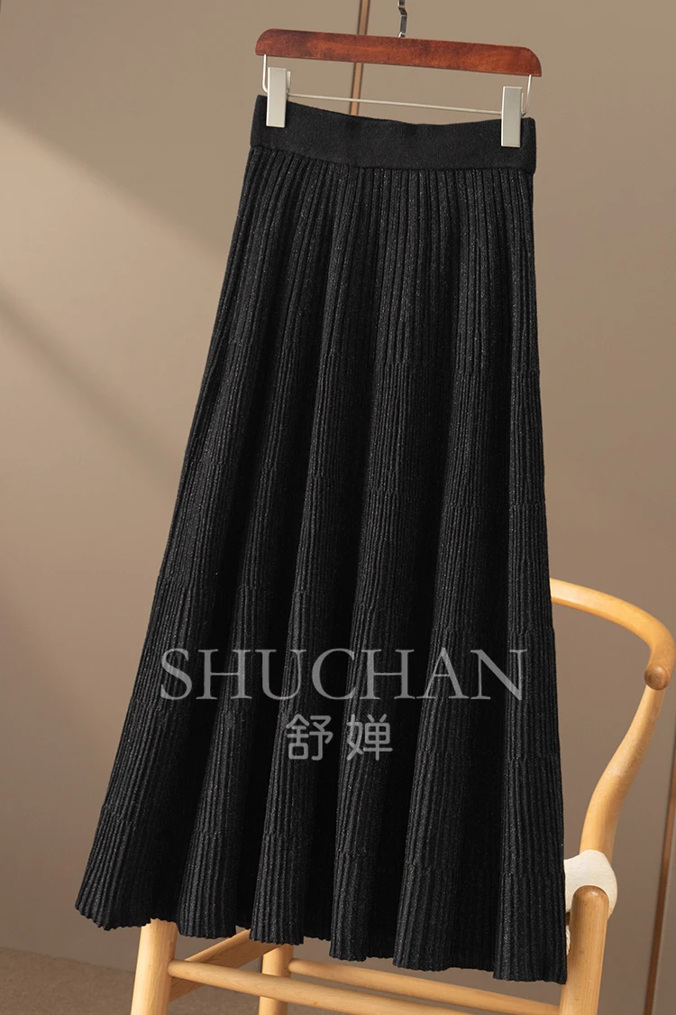 Элегантная вязаная юбка во французском стиле женские юбки Облегающие из смеси