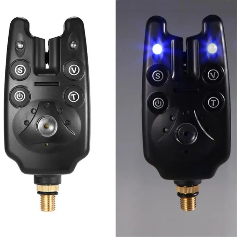 

Camouflage Sound Alarm Black Led Light Alarm Fishing Alarm Sea Fishing Alarm Fishing Supplies Abs+electronic Components