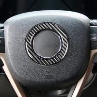 100 3k carbon fiber steering wheel logo decorative stickers car interior modification for jeep grand cherokee 2011 2021