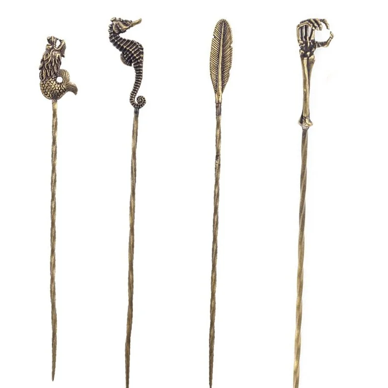 

EVILSMOKING Retro Creative Pure Copper Needle Cigar Dredge Breathable Pinhole Pine Needle Hairpin Decorative Smoking Accessories