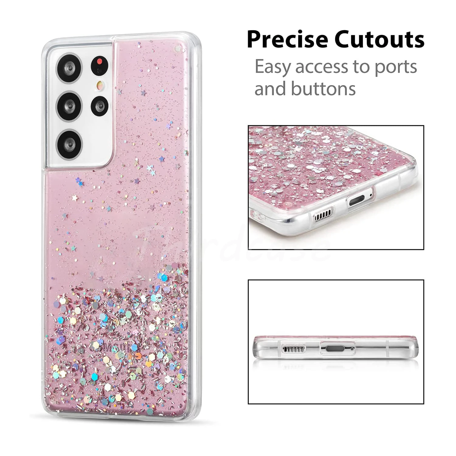 Покрытие с блестками Sequins Glitter для Samsung Galaxy S23 Ultra S8 S9 S10E S20 S22 Plus S21 FE S10 Lite, мягкий силиконовый чехол.