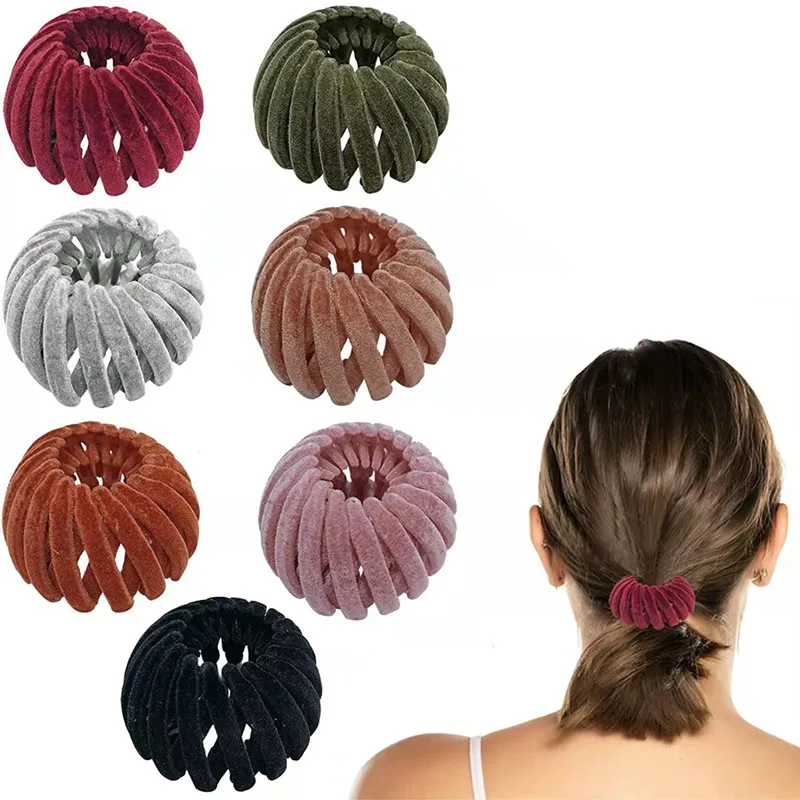 

Птичье гнездо, аксессуары для волос для женщин, птичье гнездо, заколка для волос, большой средний держатель для волос, птичье гнездо, заколка для волос с конским хвостом