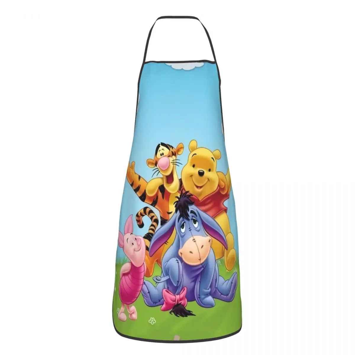 Нагрудник с мультяшным медведем Винни-Пух фартуки для мужчин и женщин унисекс