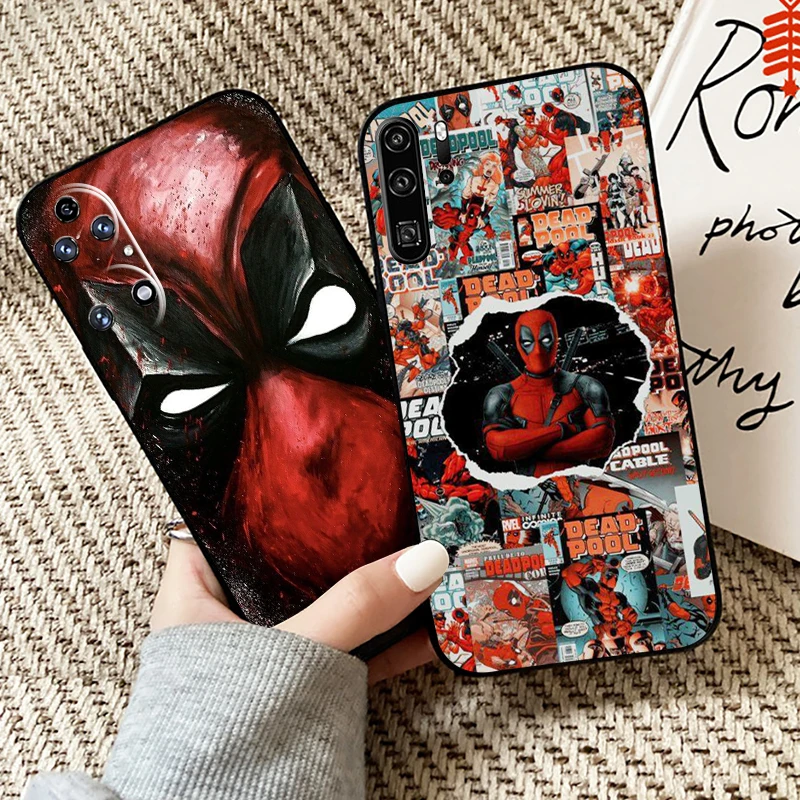 

Marvel Deadpool For Huawei P50 P40 P30 P20 Pro Lite 5G For Huawei P Smart Z 2021 Phone Case Carcasa Soft Funda TPU