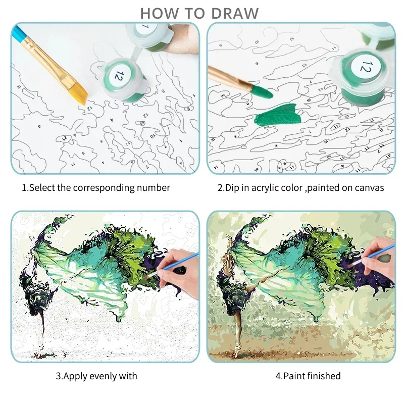 120670 Картина по номерам Убить время красочная текстура раскраска для взрослых