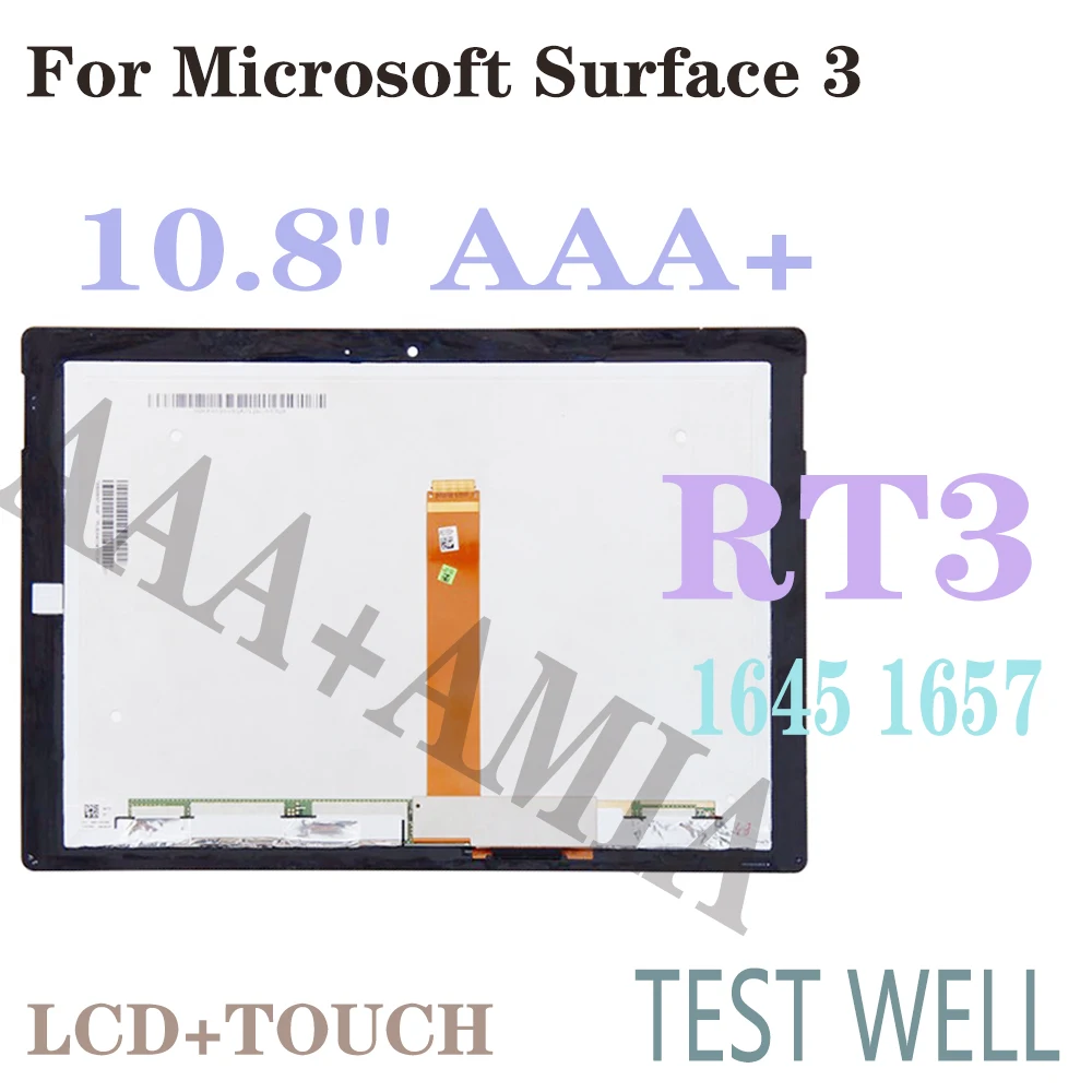 

10.8" LCD For Microsoft Surface 3 RT3 1645 1657 LCD Display Touch Screen Digitizer Assembly for Surface RT3 1657 Display