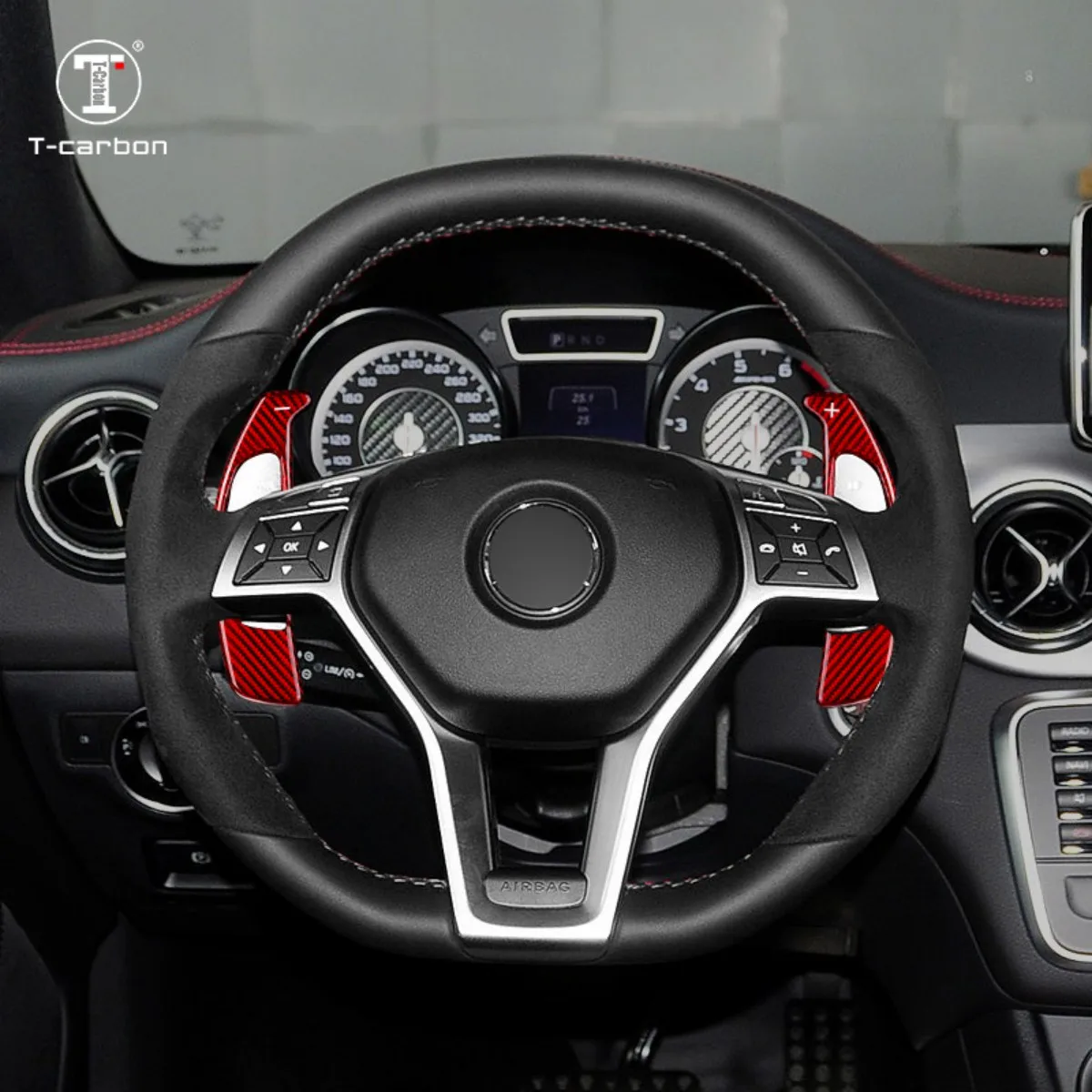Углеродное волокно автомобильного рулевого колеса удлинитель переключения