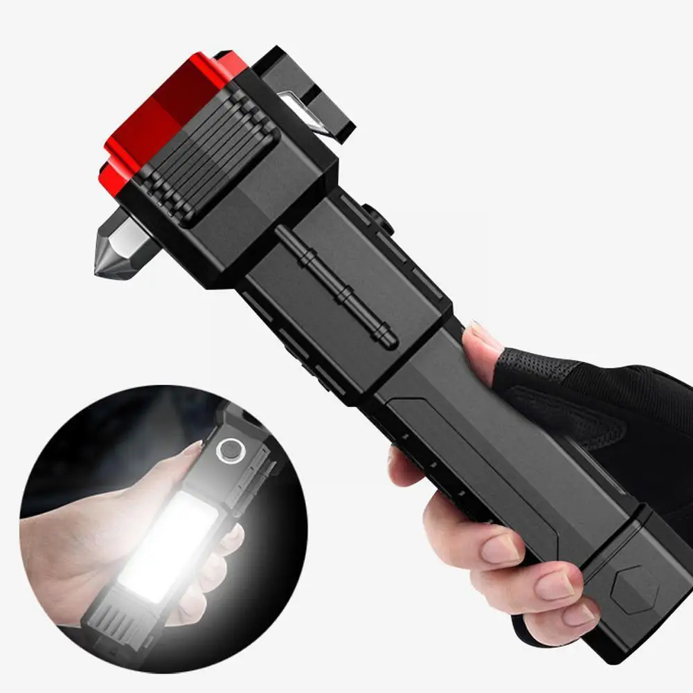 

Super Powerful LED Flashlight Tactical Flash Light USB Waterproof Portable Light Torch Camping COB Lantern Lighter Recharge J0R5