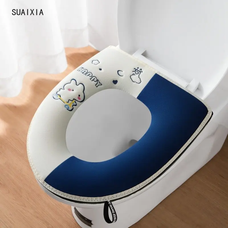 

Skateboard Rabbit Handle Toilet Seat Comfortable Coordinate Cover Zip-up Toilet Seat Waterproof Toilet Seat New Toilet Cover