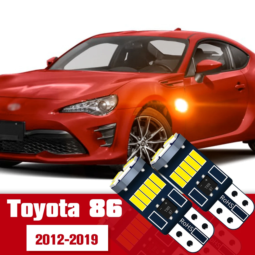 

2pcs Side Direction Indicator Light Accessories LED Bulb Lamp For Toyota 86 2012-2019 2013 2014 2015 2016 2017 2018
