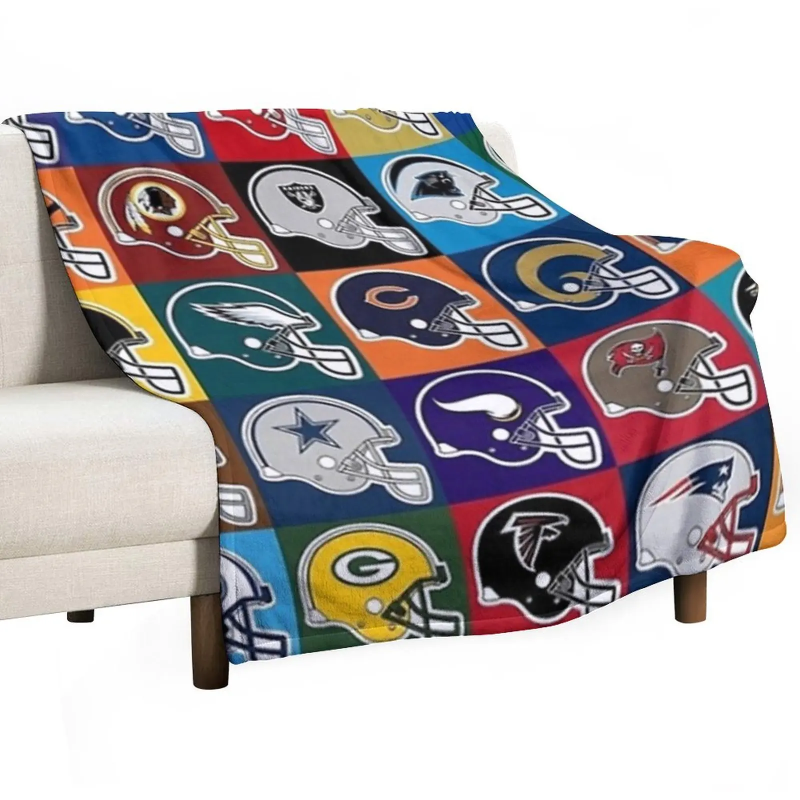 NFL США Плед Роскошные утолщенные волосы дизайнерские одеяла для диванов Одеяла