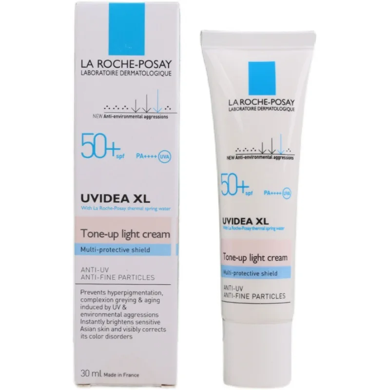 

30ML La Roche-Posay Physical Sunscreen SPF 50+ Anti-UV Pre-Makeup Cosmetic Isolation Lotion Brighten Antioxidant Anti-Fines