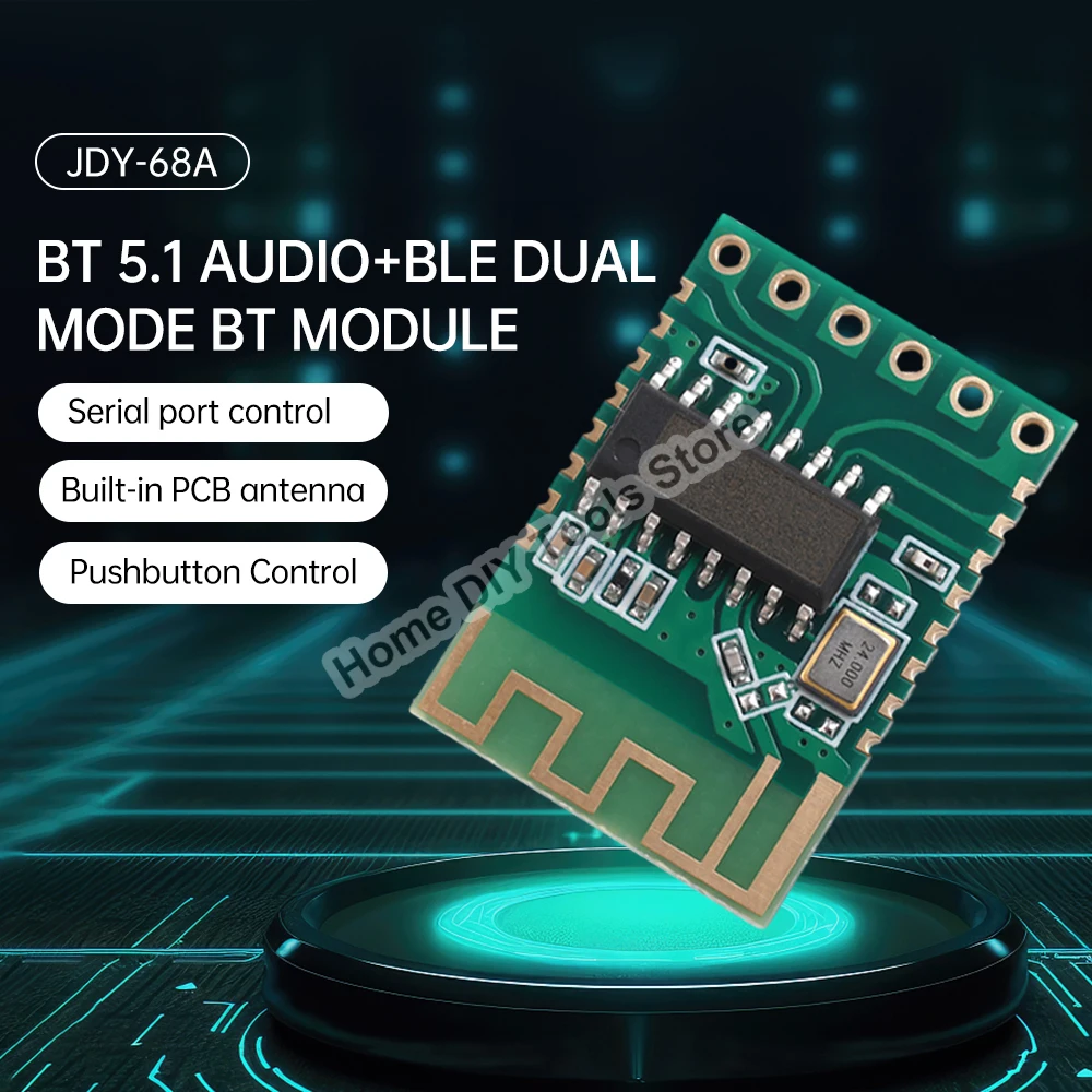 JDY-68A Аудиомодуль Bluetooth 5 1 Передача BLE Двухрежимный модуль Плата управления
