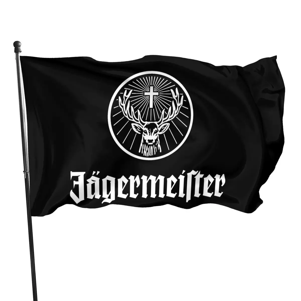 

Jagermeister Logo flag for decoration Suitable for family party travel photo event festive decoration, gift giving, reusable