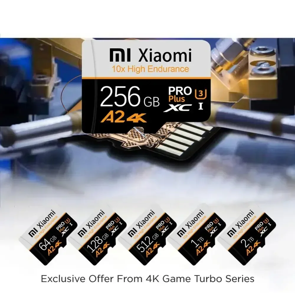 Фото Высокоскоростные карты памяти Xiaomi TF 2 ТБ, SD-карты, Micro TF SD 512 ГБ, 256 ГБ, 128 ГБ, 4K для Mac / камеры / игр / Android №3