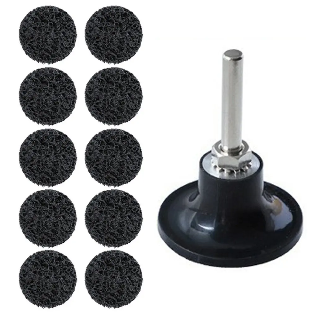 

10 Pack Sanding Disc 2 Inch Quick Change Roloc Easy Strip Discs With 1Pack 1/4 Inch Holder For Remove Rust Paint Clean Welds