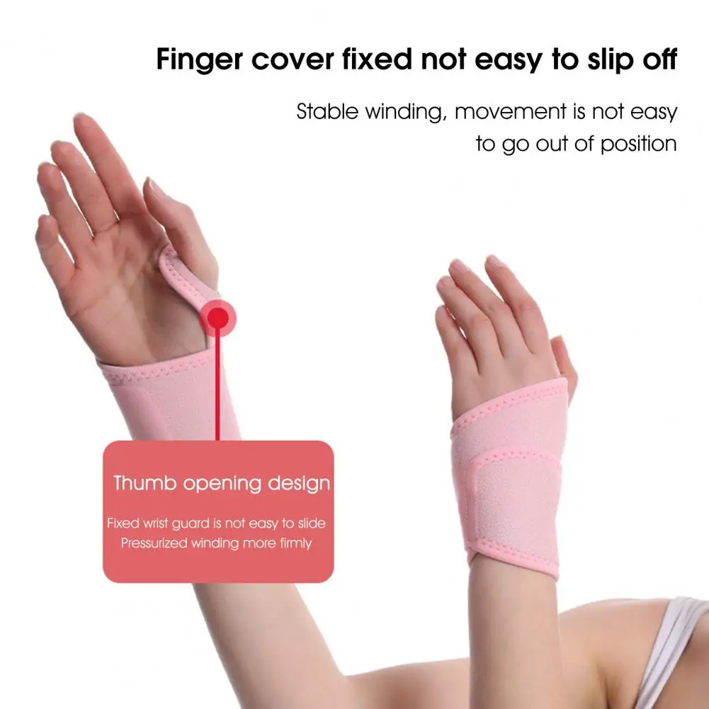 

Great Wrist Support Reusable Sports Bracer Protective Thumb Brace Strap Power Hand Support Durable