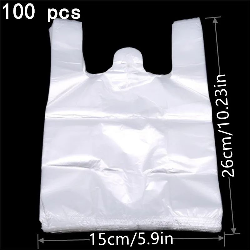 

Пластиковые пакеты с ручкой 100 шт.