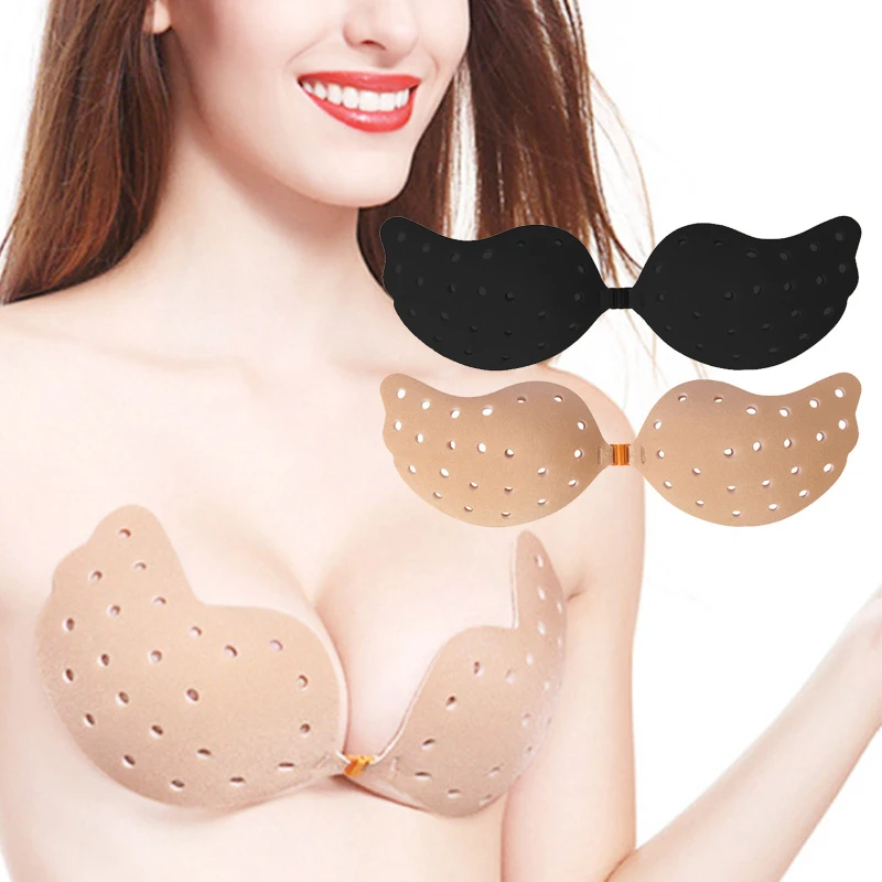 

Mango Shaped Chest Paste Sexy Strapless Wireless Push Up Bras For Women Seamless Backless Invisible Bralette Silicone Underwear