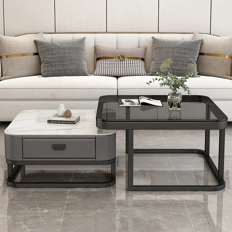 

Salon Nordic Desk Table Floor Laden Sideboards Sofa Glass Coffee Table Center Living Room Mesas Auxiliares Garden Furniture Sets
