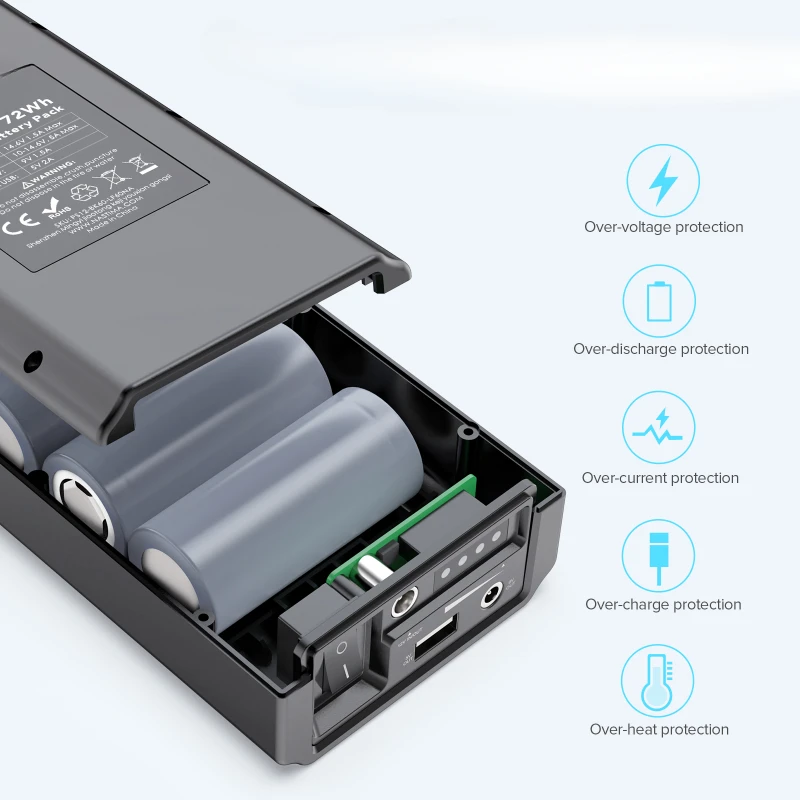 Аккумулятор для NASTIMA 12 В 6000 мАч 9 в пост. Тока 5