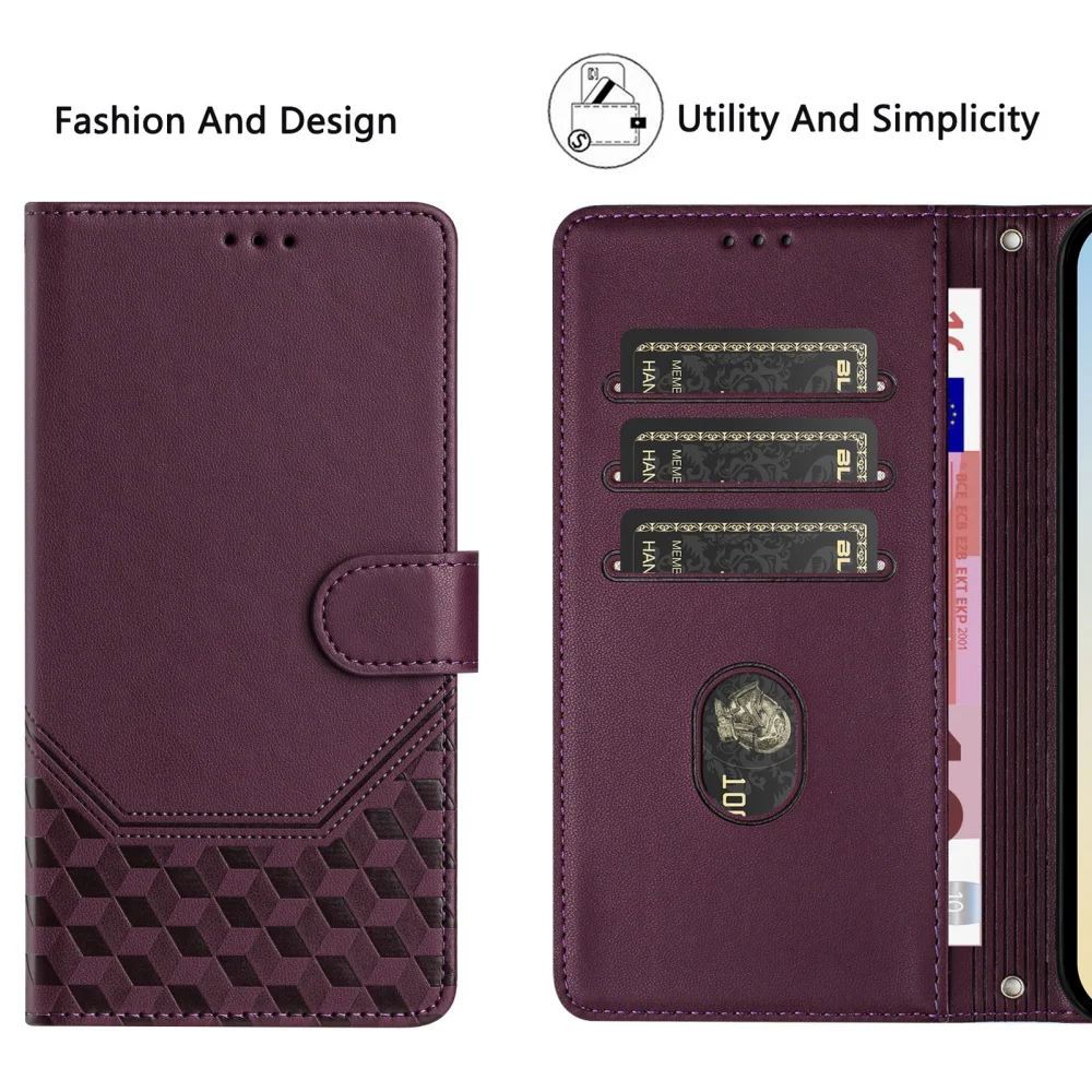 Фото Кожаный чехол-книжка с 3D-узором и слотом для карт для Huawei Honor X5C X6C X8C X6B X7A X8 X8B X9C X30 X40 X40i №5