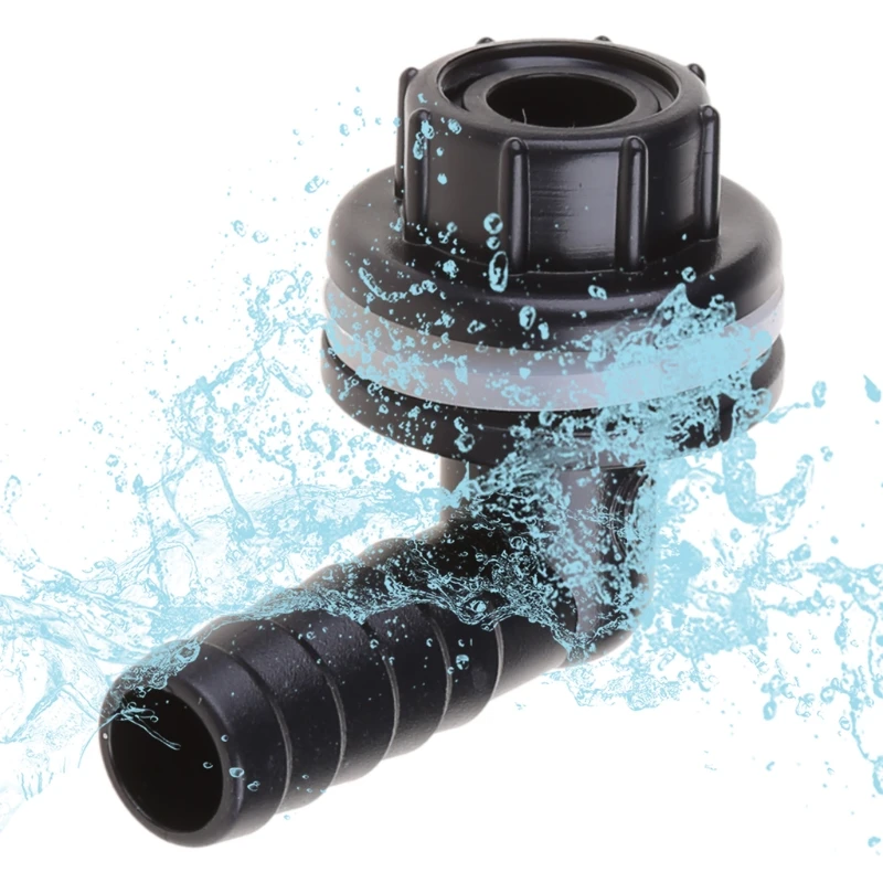 

Water Tank Connector Elbow Adapter Fitting for Aquariums Ponds Push to Connect Black Plastic Quick Connectors