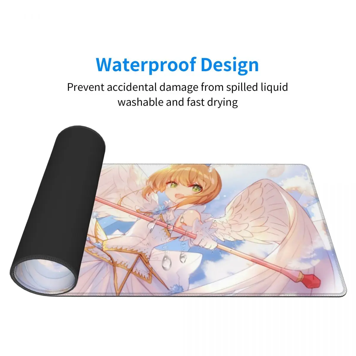 Большой коврик для мыши Cardcaptor Sakura Games ноутбука Maiya Anime обучения устойчивый к