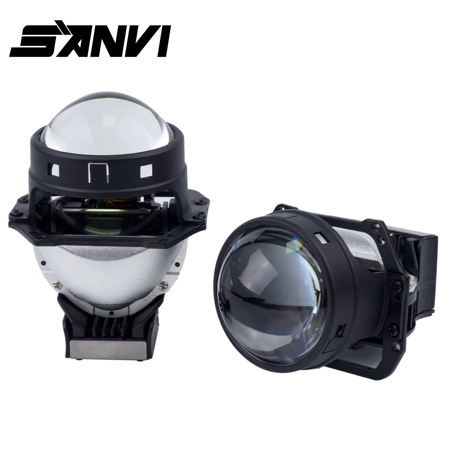 Двойная Линза Sanvil 3,0 дюйма H5 для автомобиля, 84 Вт, 6000K, проектор, линза для фар с Hella 3R G5 для H4, H7, 9005, 9006, автомобильные аксессуары Двойная Линза Sanvil 3,0 дюйма H5 для автомобиля, 84 Вт, 6000K, проектор, линза для фар с Hella 3R G5 для H4, H7, 9005, 9006, автомобильные аксессуары