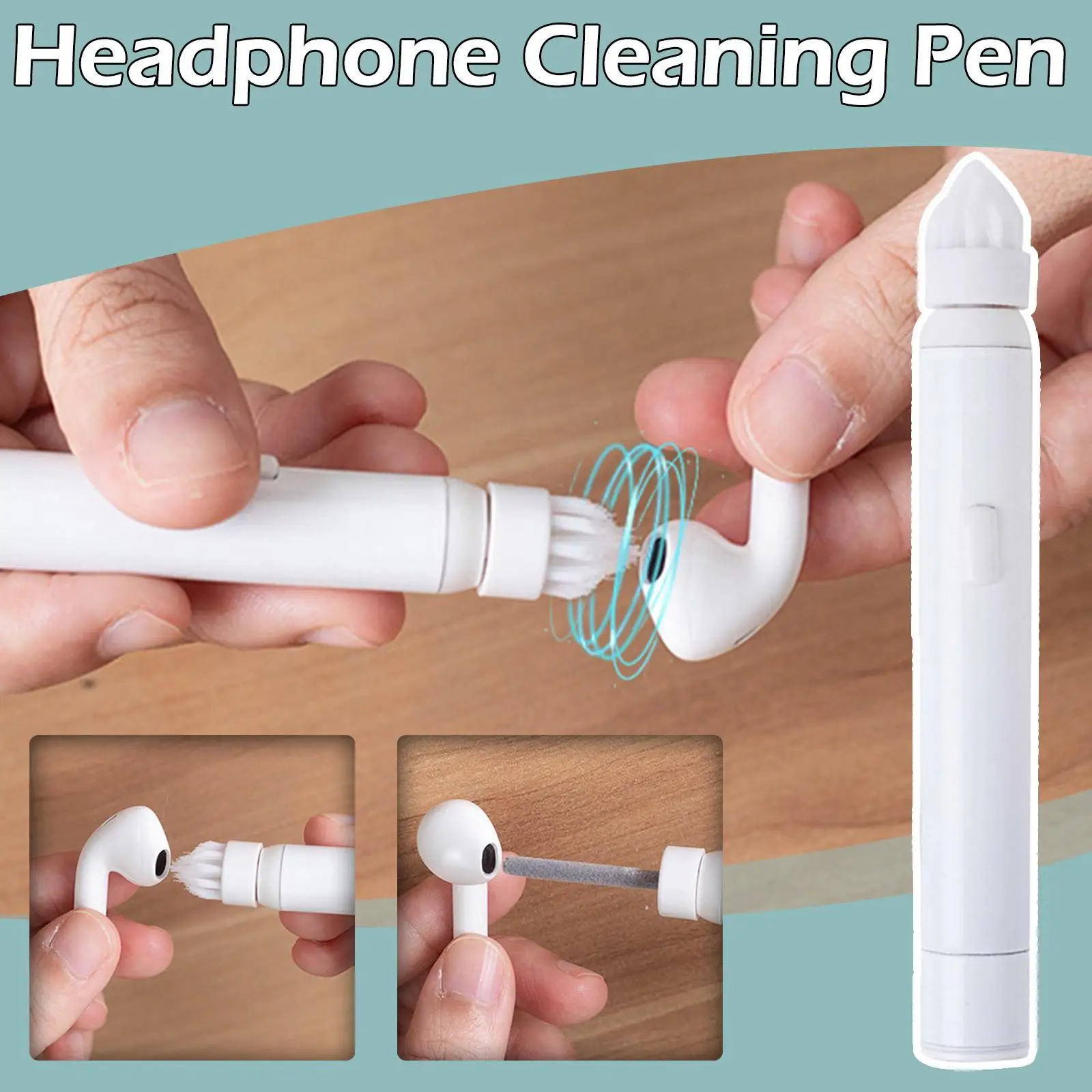 Купи Electric Earphone Cleaning Pen For Airpods Pro 1 2 Earbuds Pen Brush Headphones Cleaning Tools Tool Kit For Phone Computer за 478 рублей в магазине AliExpress