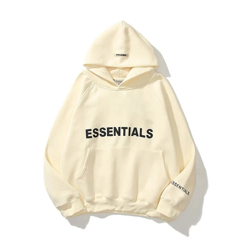 

Essentials Hoodie Men's and Women's Hip Hop Street Sweat Sweatshirt Reflective Letter Printed Fleece Super Dalian Hoodie Fashio