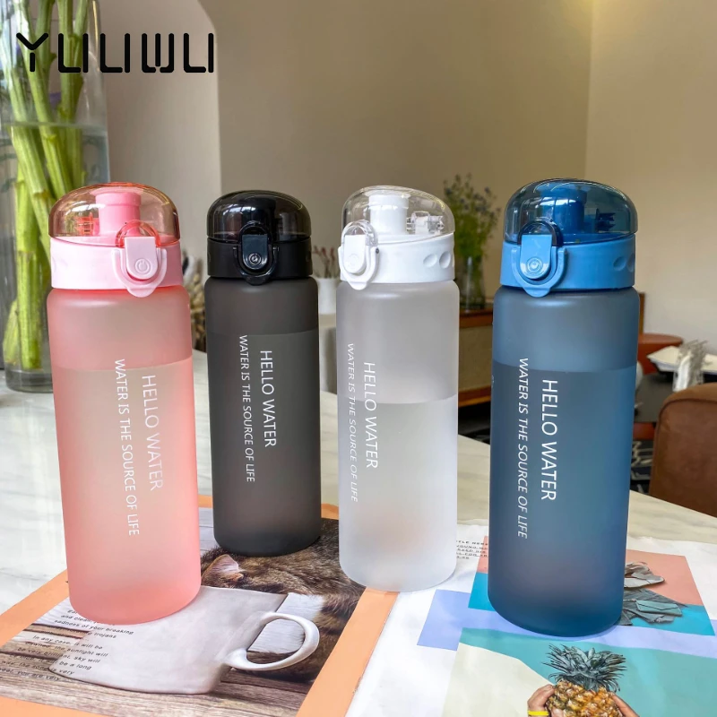 

780ml Water Bottle Sport Plastic Portable Matte Water Bottle for Fitness Outdoor Tea Mug Sports Camping Coffee Garrafa De Agua