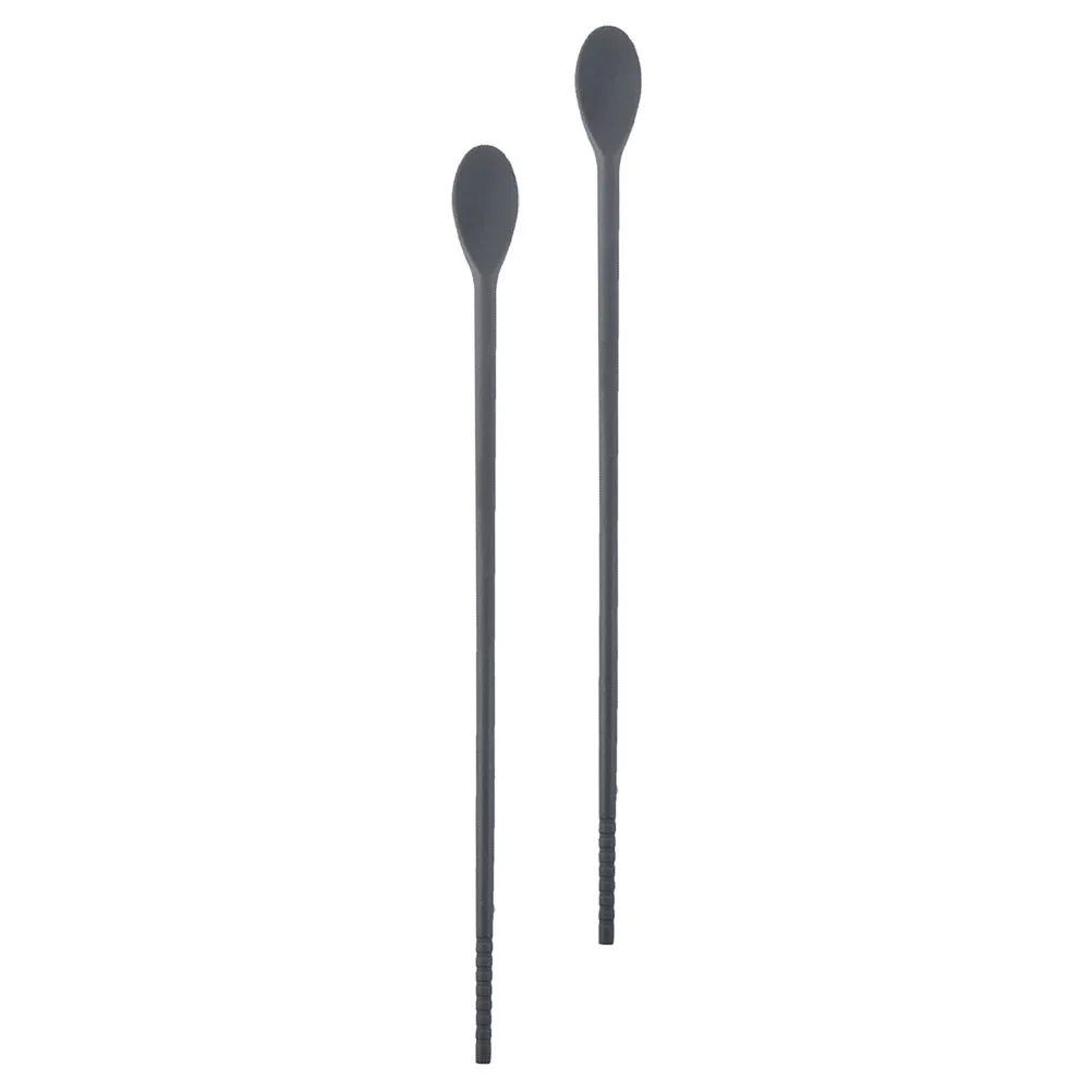 

Integrated Chopsticks Spoon Household Beverage Stirring Coffee Stirrer Dual-use Dessert Spoons Silicone Kitchen Supply