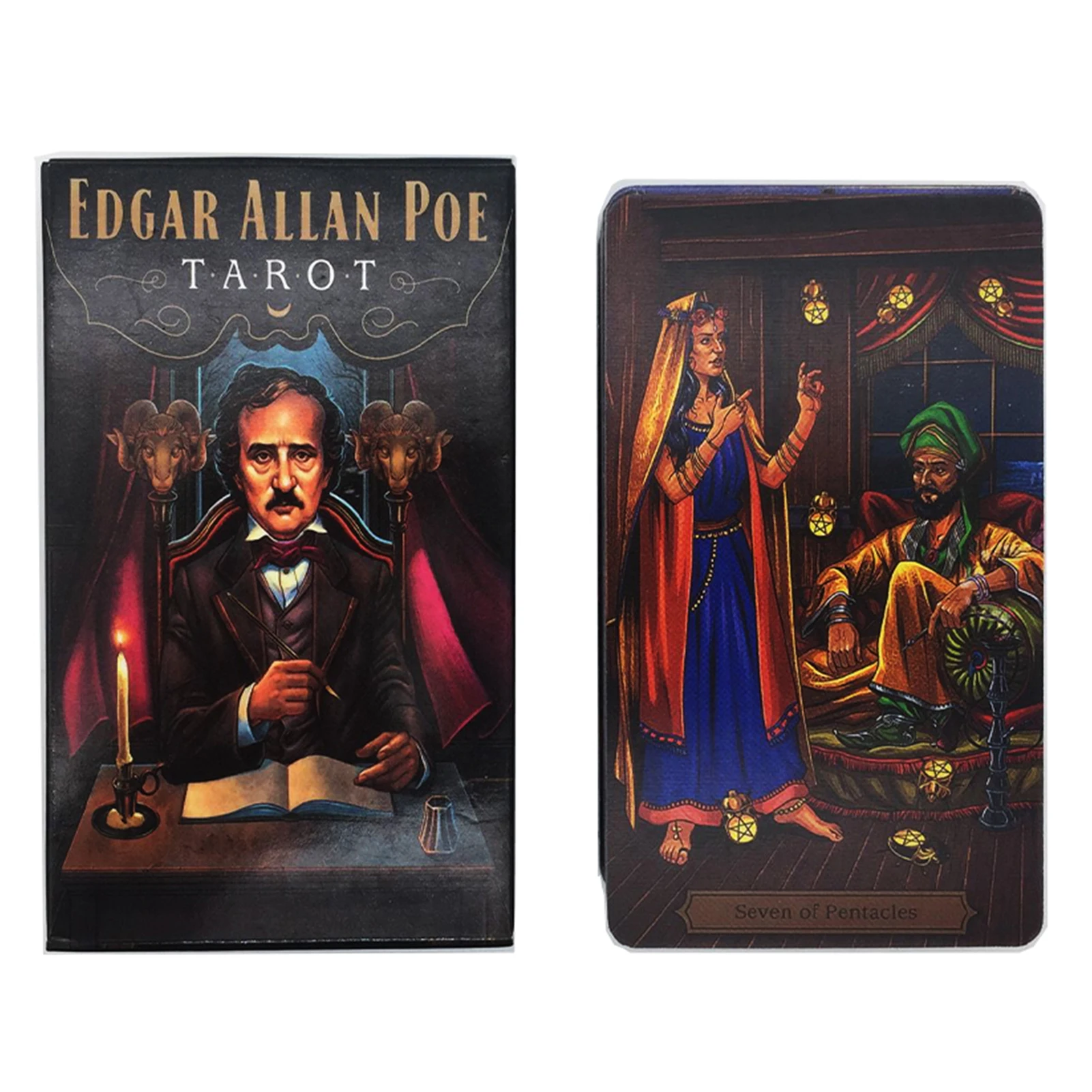 

Edgar Allan Poe Fortune Telling Divination Tarot Deck Family Party Leisure Table Edgar Allan Poe Tarot Cards Fortune Tell Game