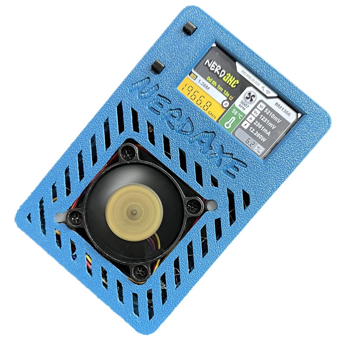 NerdAxe Miner Nerdminer 500Gh/S S19XP BM1366 ASIC Bitcoin Mini 1 9-дюймовый дисплей для добычи лотереи вилка