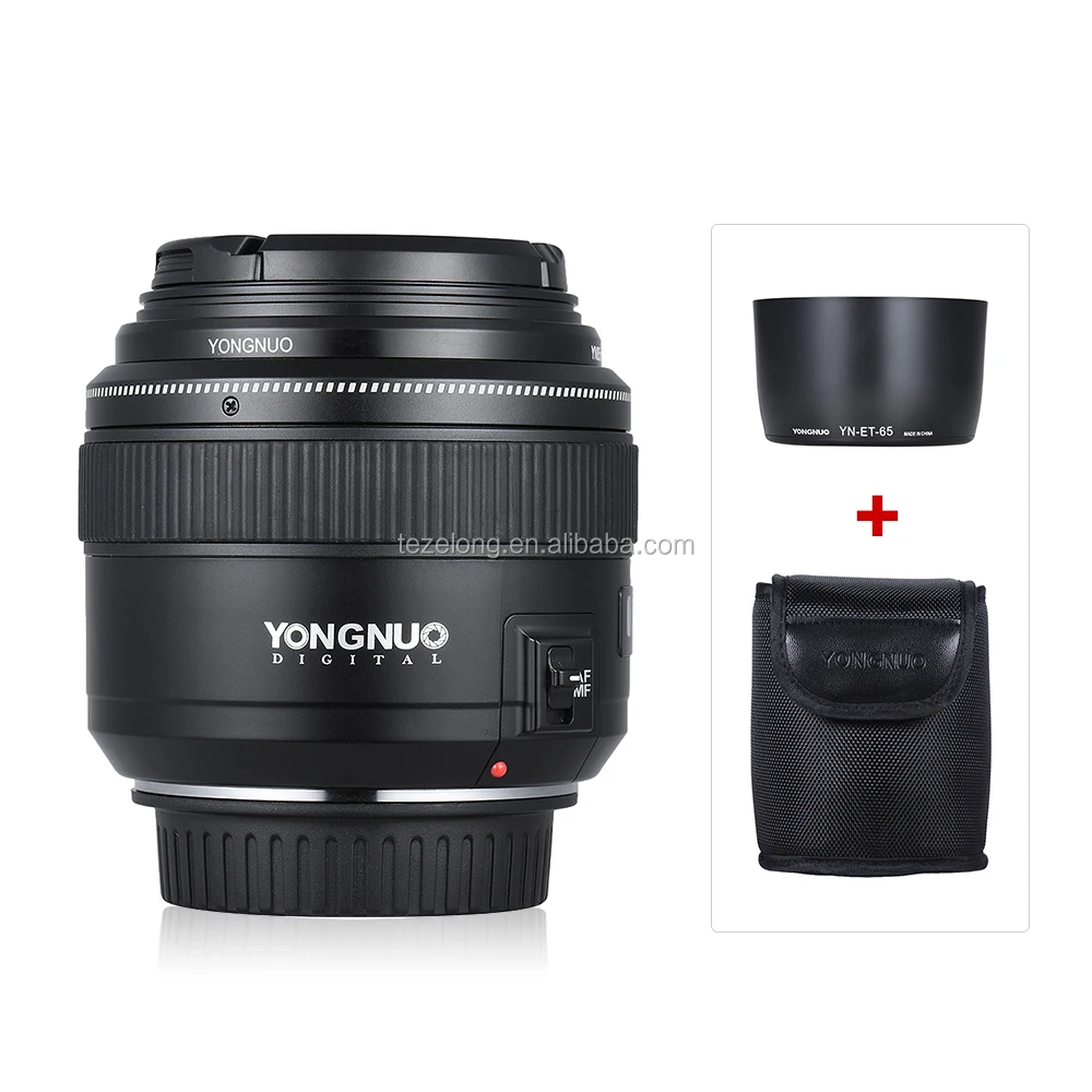 

professional yongnuo 85mm F1.8 standard camera prime lens for canon EF mount cameras