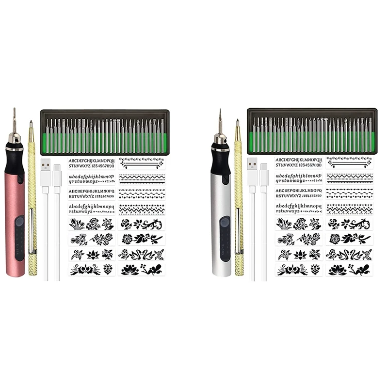 

Rechargeable Cordless Mini Engraver Pen DIY Engraving Tool Kit For Metal Glass Ceramic Plastic Wood Jewelry Stencils