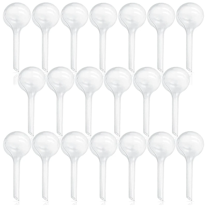 

20 Pcs Plant Watering Bulbs,Clear Automatic Watering Globes,Plastic Watering Balls For Plant Indoor Outdoor,Water Device