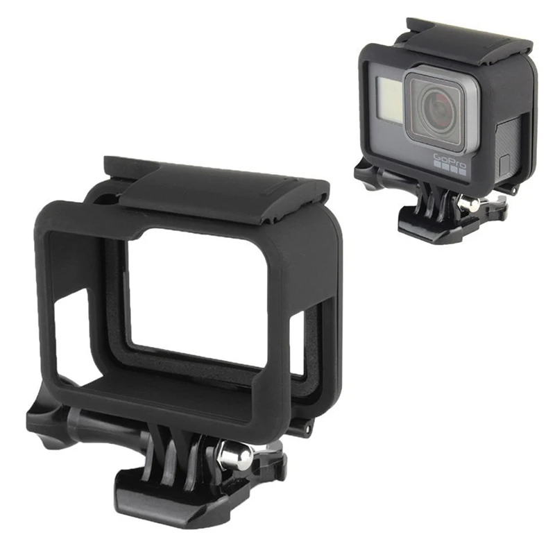 

For Gopro Frame Case Shell Protector Housing Army Green + Lone Screw + Base Mount For Go Pro Hero 5 6 7 Black New Accessories