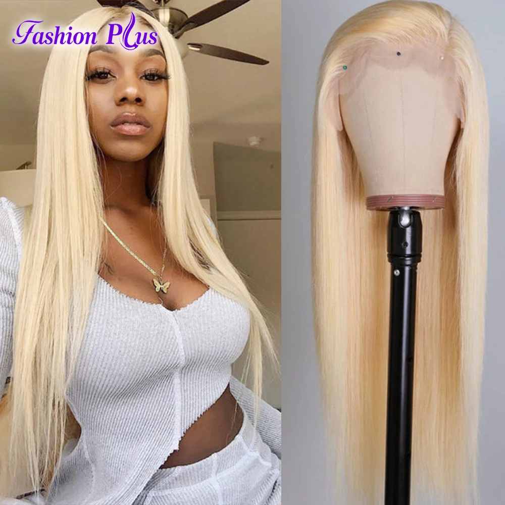 

Lace Frontal Wigs Straight Remy Brazilian Human Hair Wigs 13×4 Transparent Lace Front Wigs for Black Women 613 Blonde Color Hair