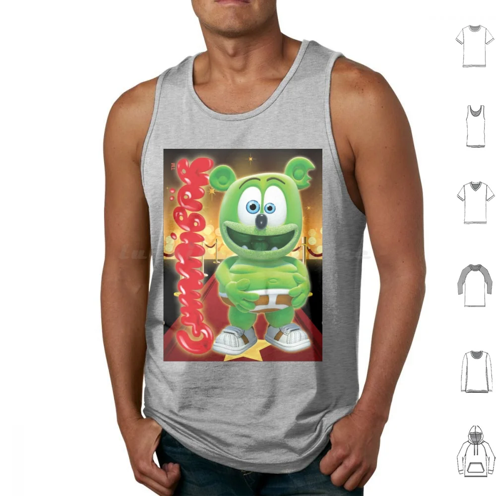 

Майка Gummibar ( The Gummy Bear), майка redковер без рукавов, майка Gummibar redковер Im A Gummibar I Am A Gummybear, забавная, на удачу