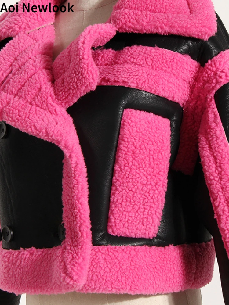 Aoi европейско-американская модная уличная куртка женская осень-зима 2023 новая
