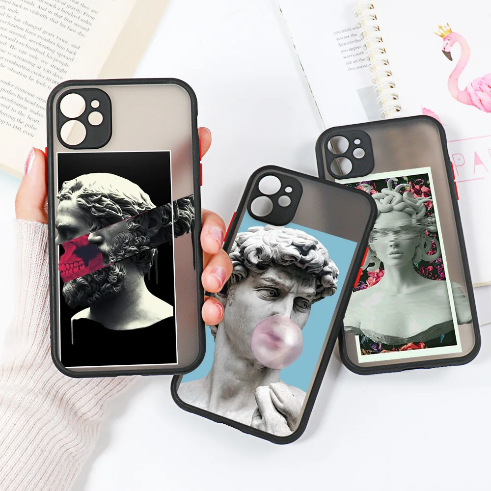 

iPhone13 Case For iPhone 11 Case Mona Lisa Funda iPhone11 13 Pro Max 12 Mini XR X XS Max 8 7 6 Plus SE 2 Shockproof Back Covers