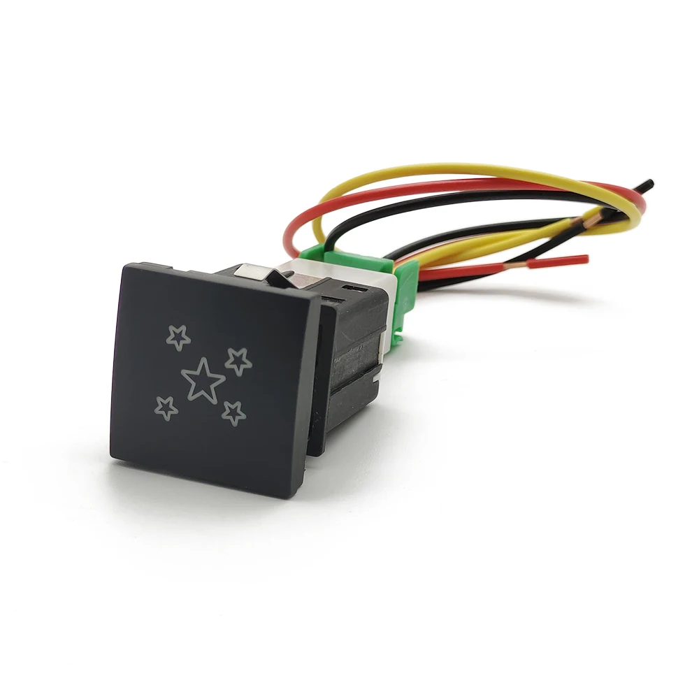 Автомобильная красная светильник ная панель кнопка включения/выключения