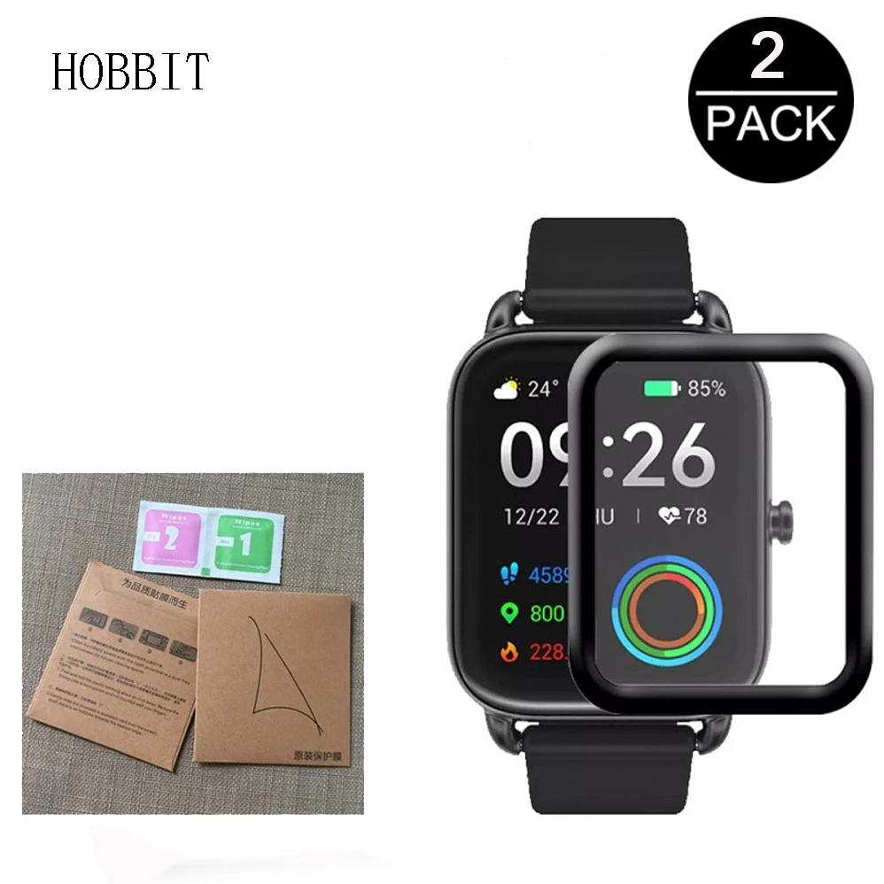

2Pcs Film For Xiaomi Haylou RS4 RT2 GST RS3 LS12 LS10 LS09B LS04 Full Coverage PMMA Composite Material Watch Film Not Glass