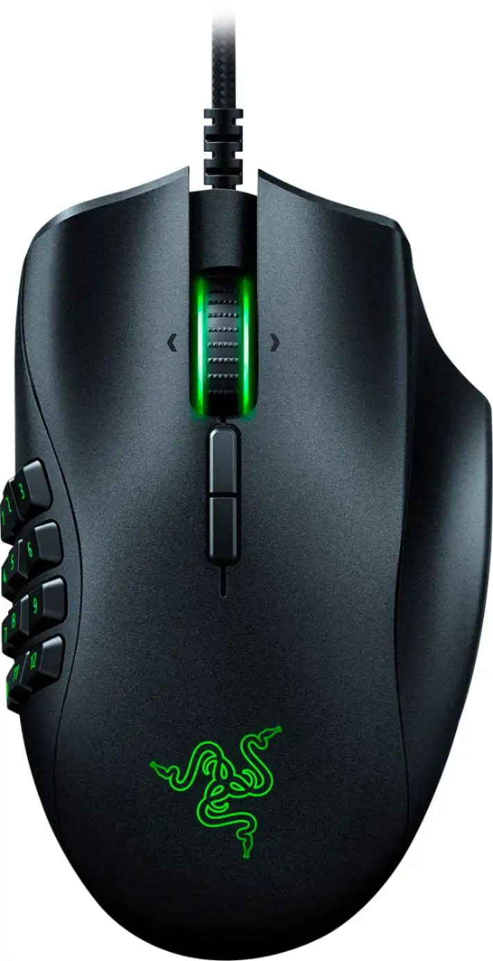 

Многоцветная Проводная игровая мышь USB для MMO Naga Classic Edition