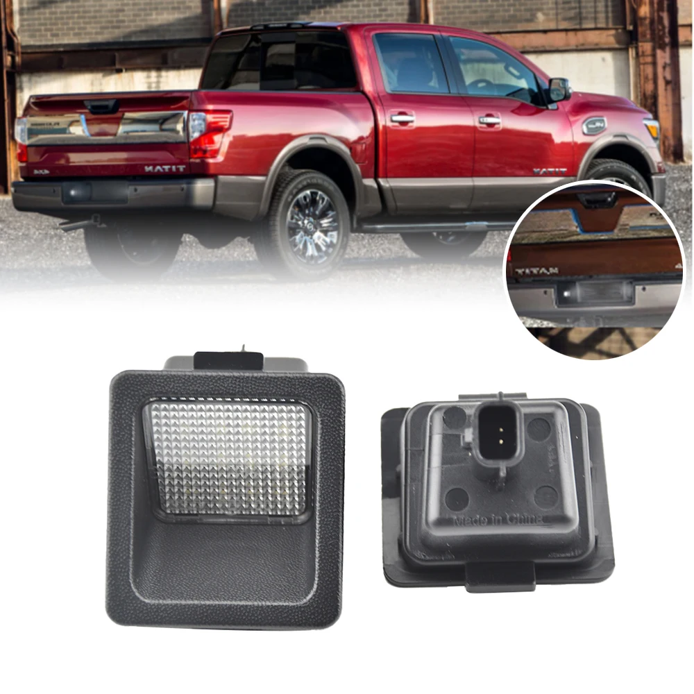 Лампа для Nissan Titan A61 2016-2019 Frontier(D41) 2022- 26510-EZ00A с номерным знаком цвет белый без ошибок