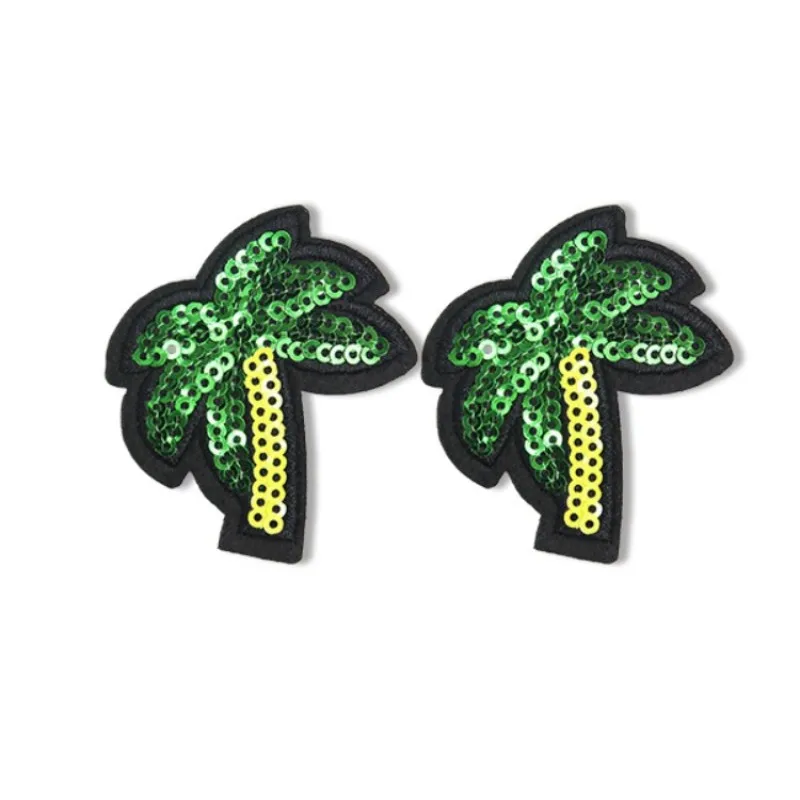 

Coconut Sequin Patches on Clothes T-shirt Jacket Decorative Sticker Appliques for Clothing Iron on Patch DIY Badges