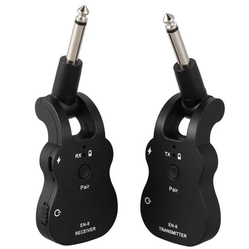 

2.4GHZ Wireless Guitar System Receiver Transmitter EN-8 Audio Receiver Low Noise Tuner for Electric Guitar Bass